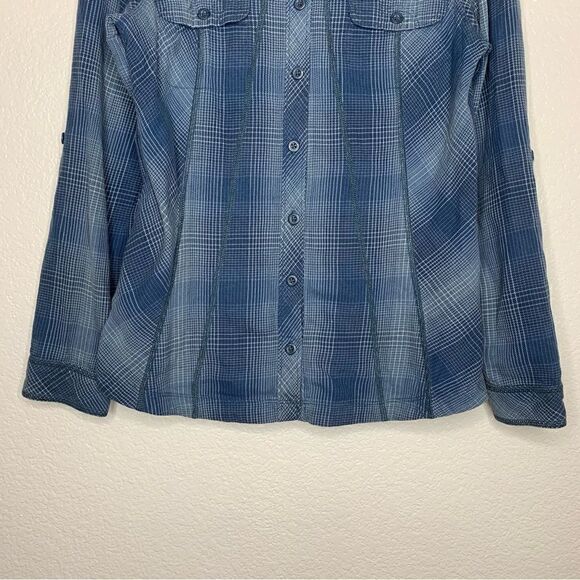 Columbia Women’s Plaid Flannel Button Down Shirt - Picture 4 of 12